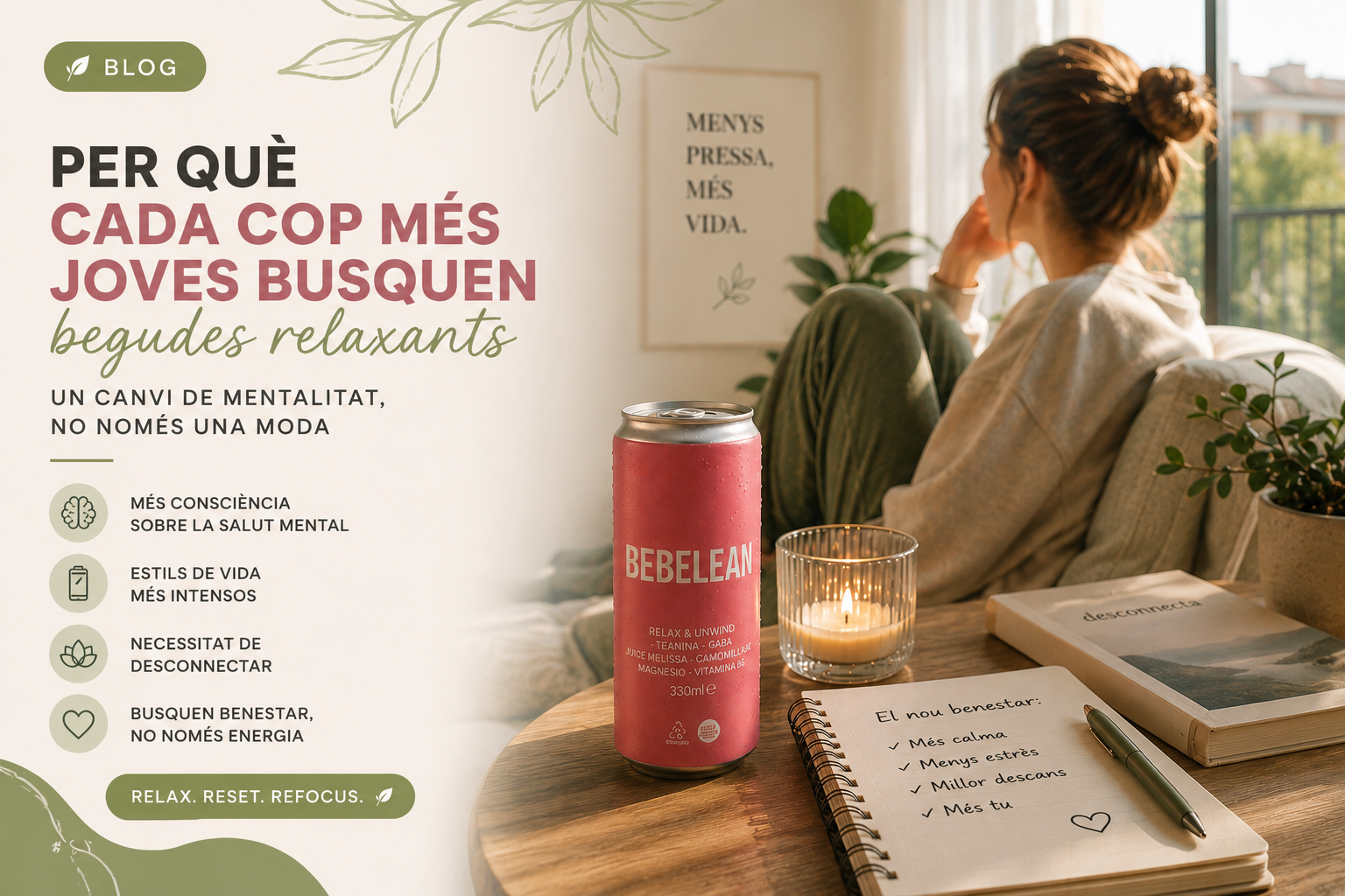 Per què cada cop més joves busquen begudes relaxants
