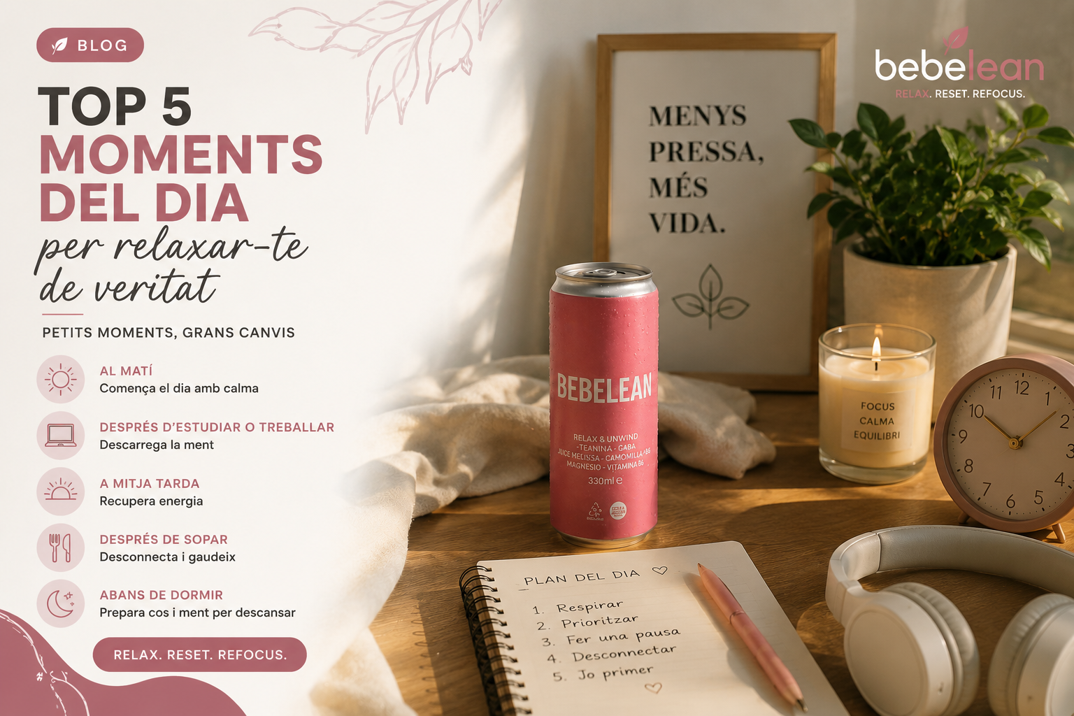 Top 5 moments del dia per relaxar-te de veritat